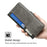 For vivo V50 Lite 5G Case Contrast Color Wallet Leather Phone Cover - Black + Grey - 4