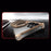For Samsung Galaxy S24 Ultra Magnetic Case with Kickstand Four Corner Airbag Heat Dissipation Metal Phone Cover - Desert Gold - 3