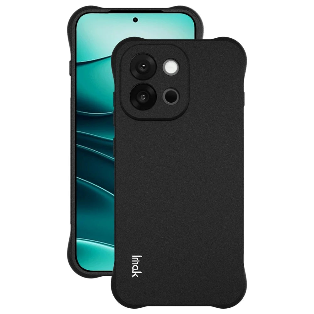 IMAK For OnePlus 13s 5G / 13T 5G Case TPU Phone Cover Airbag Shockproof Protection - Matte Black - 2