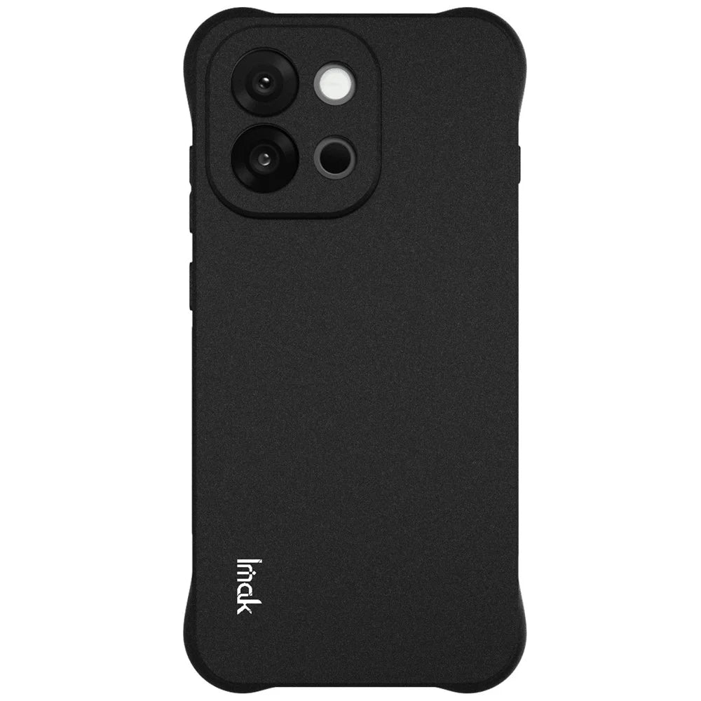 IMAK For OnePlus 13s 5G / 13T 5G Case TPU Phone Cover Airbag Shockproof Protection - Matte Black - 5