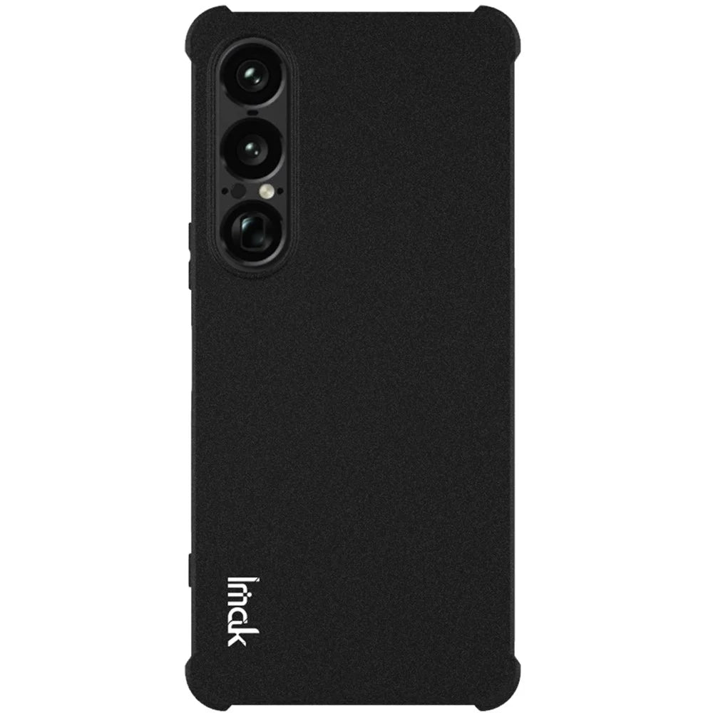 IMAK For Sony Xperia 1 VII Case TPU Phone Cover Airbag Shockproof Protection - Matte Black - 5