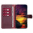 For vivo Y29 4G Case Leather Phone Cover with RFID Blocking Wallet - Wine Red - 2