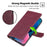 For vivo Y29 4G Case Leather Phone Cover with RFID Blocking Wallet - Wine Red - 4