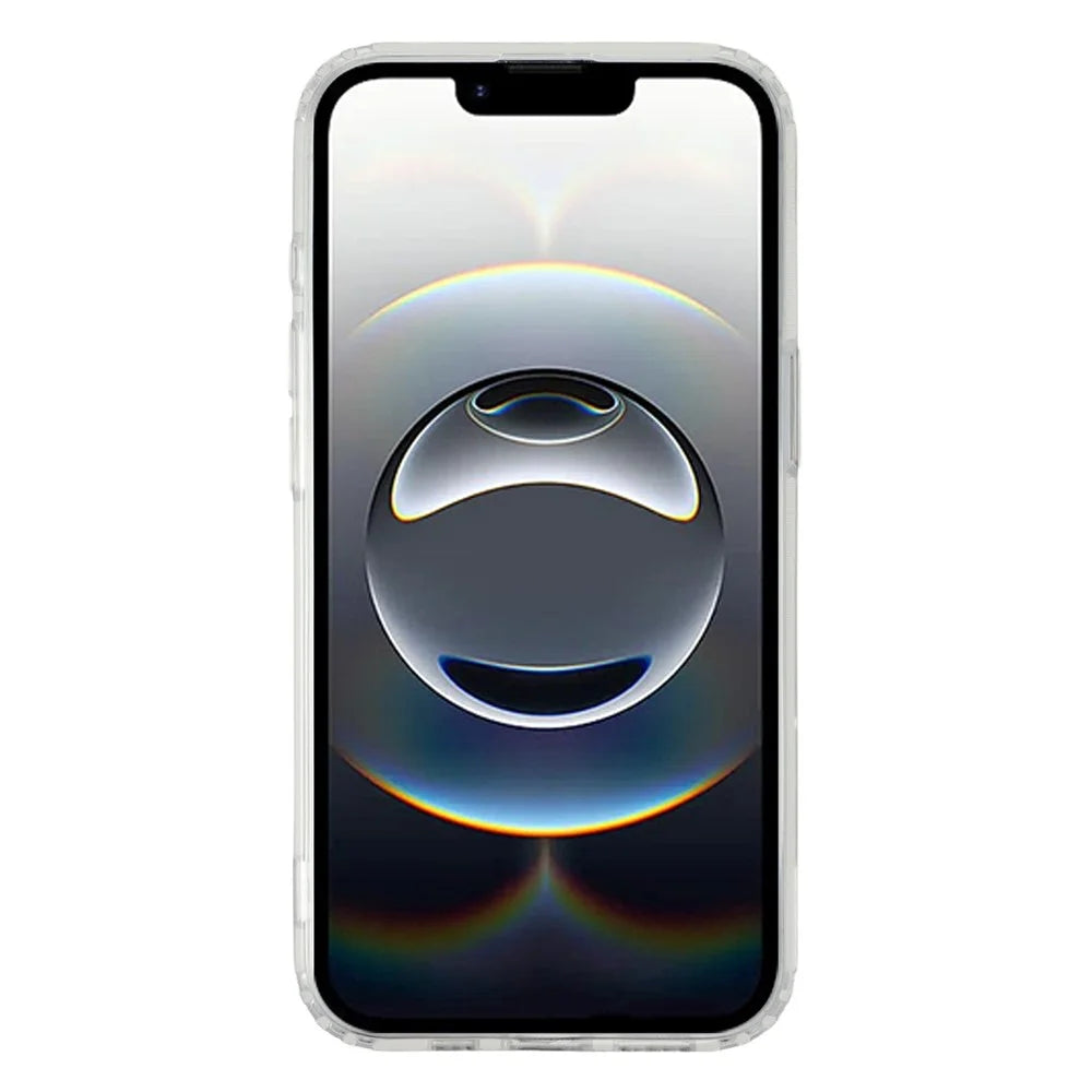 For iPhone 17e / 16e Magnetic Case Acrylic TPU Clear Phone Back Cover - Brown - 2