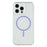 For iPhone 14 Pro Max Magnetic Case Acrylic TPU Clear Phone Back Cover - Purple - 3