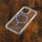 For iPhone 14 Pro Max Magnetic Case Acrylic TPU Clear Phone Back Cover - Purple - 7