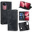 For vivo V50 5G Case RFID Blocking Wallet Leather Phone Cover - Black - 1