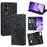 For vivo V50 Lite 5G Case RFID Blocking Wallet Leather Phone Cover - Black - 1