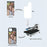 10Pcs For iPhone 16 Pro Case DIY Blank Heat Transfer TPU + PC Phone Back Cover with Magnetic Ring - 4