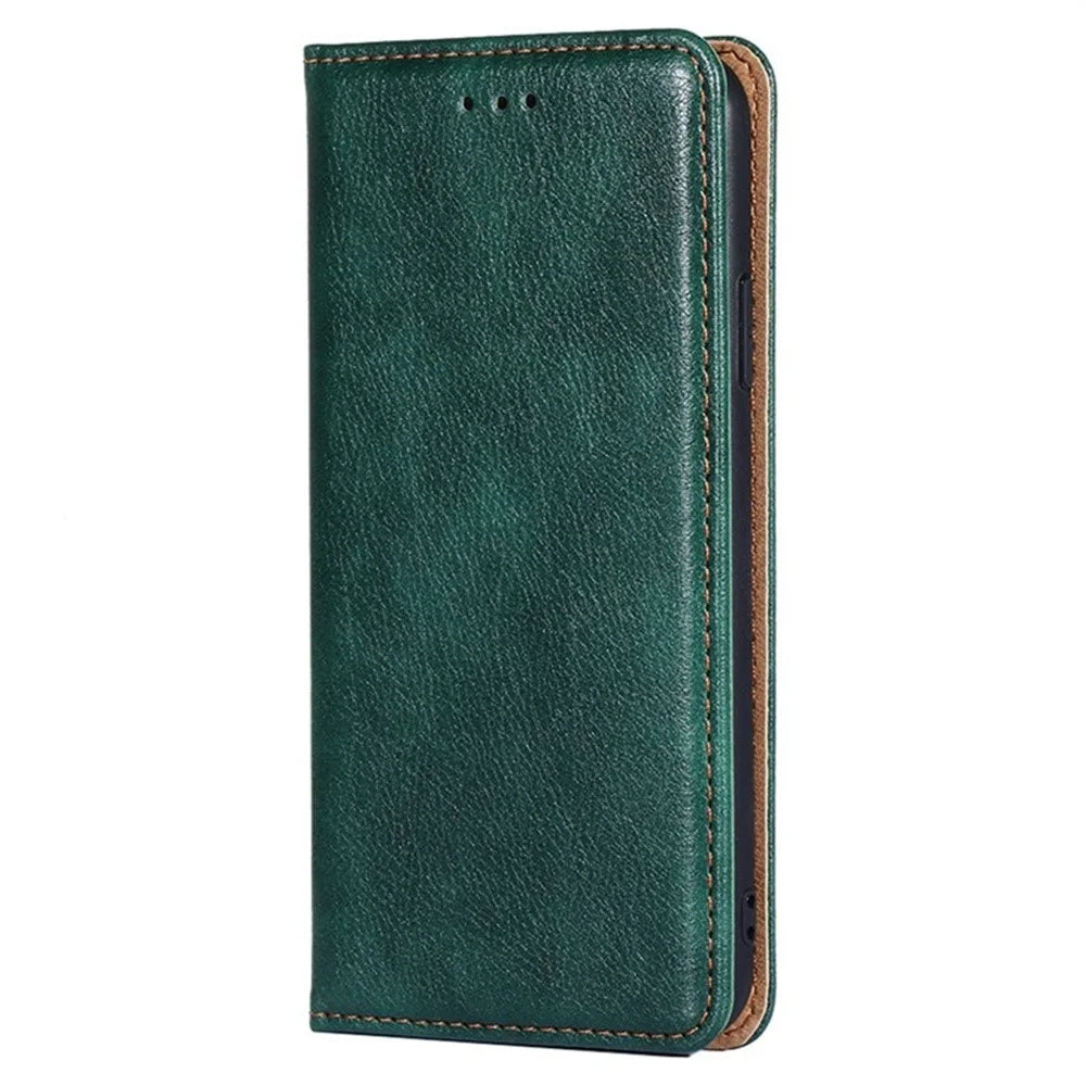 For vivo Y29 4G Case Wallet PU Leather Magnetic Auto-Absorbed Phone Cover - Green - 6