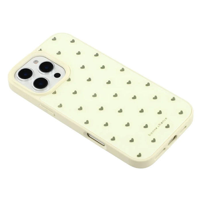 For iPhone 16 Pro Max Case Lacquered Pattern TPU + Acrylic + Glass Phone Cover - Love Hearts - 5