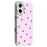 For iPhone 16 Case Lacquered Pattern TPU + Acrylic + Glass Phone Cover - Cherries - 1