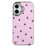 For iPhone 16 Case Lacquered Pattern TPU + Acrylic + Glass Phone Cover - Cherries - 3