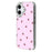 For iPhone 16 Case Lacquered Pattern TPU + Acrylic + Glass Phone Cover - Cherries - 4