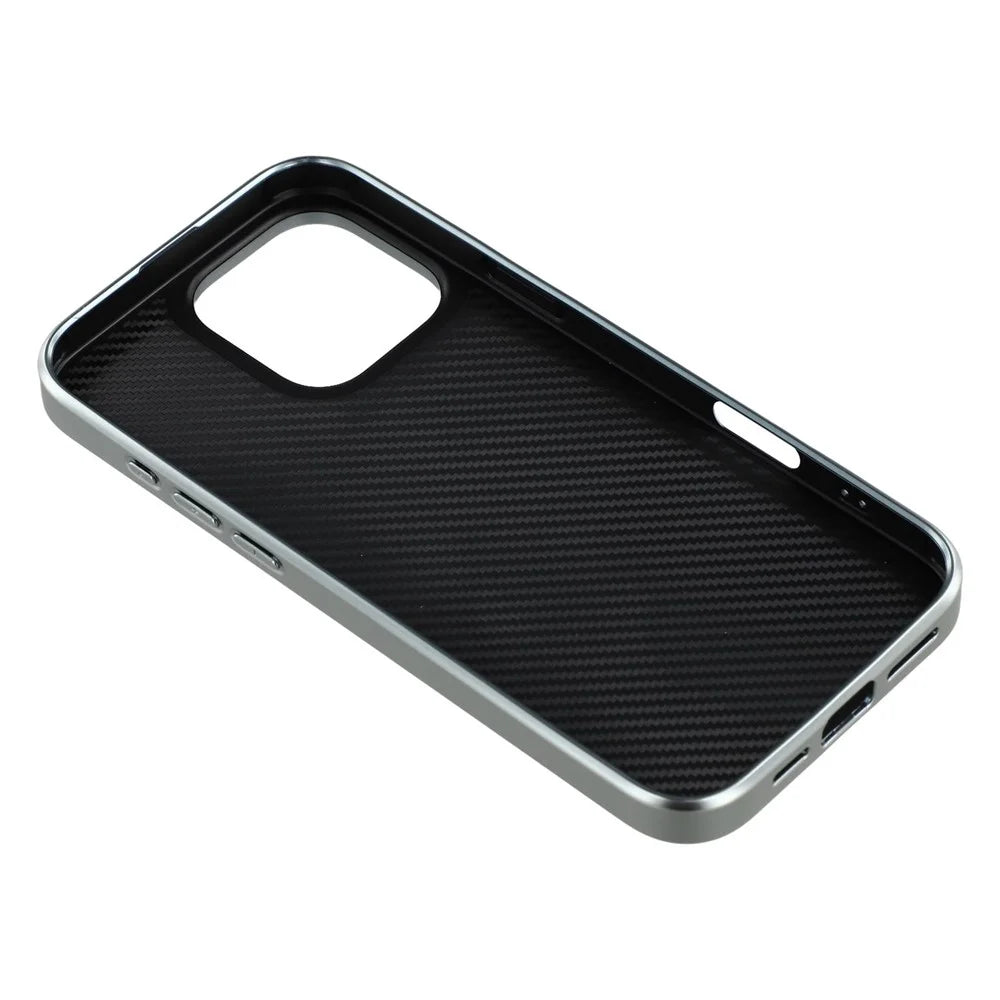 For iPhone 16 Pro Max Case Lacquered Epoxy Pattern TPU + Acrylic Phone Cover Large Camera Cutout - Bows - 7