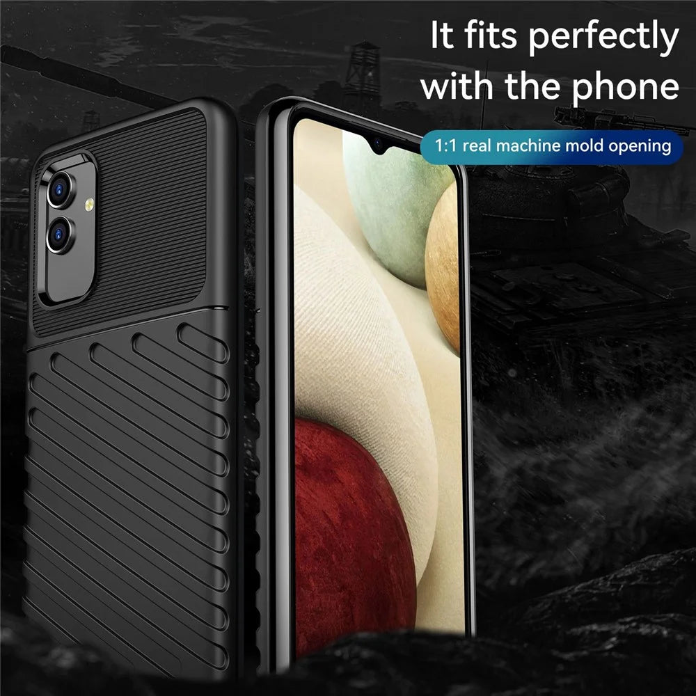 For Samsung Galaxy M13 5G / A13 4G / A13 5G / A04s 4G (164.7mm) TPU Phone Case Anti-Slip Phone Cover - Black - 2