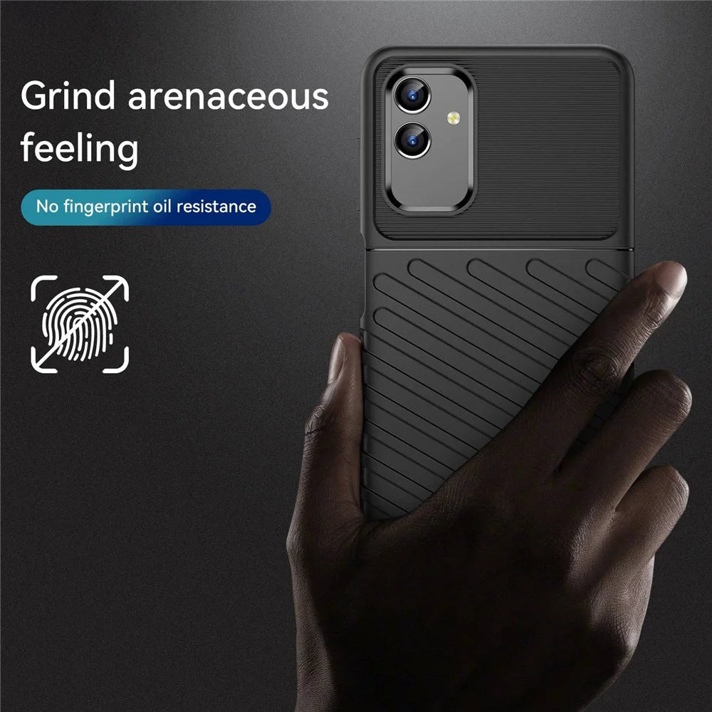 For Samsung Galaxy M13 5G / A13 4G / A13 5G / A04s 4G (164.7mm) TPU Phone Case Anti-Slip Phone Cover - Black - 3