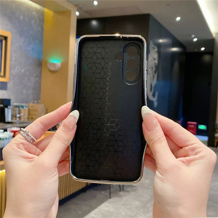 For Samsung Galaxy A56 5G Case Electroplating Shooting Star Pattern PU + TPU + PC Phone Back Cover - Blue - 7
