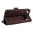 For Nothing Phone (3a) Case Leather Wallet Flip Phone Cover with Hardware Decor - Coffee - 4