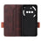 For Nothing Phone (3a) Case Leather Wallet Flip Phone Cover with Hardware Decor - Coffee - 5