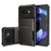 For Google Pixel 9a Case PC + TPU Dual Layer Back Phone Cover with Card Holder - Black - 2