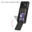 For Google Pixel 9a Case PC + TPU Dual Layer Back Phone Cover with Card Holder - Black - 3