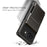 For Google Pixel 9a Case PC + TPU Dual Layer Back Phone Cover with Card Holder - Black - 7