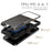 For Google Pixel 9 Pro XL Case PC + TPU Dual Layer Back Phone Cover with Card Holder - Black - 6