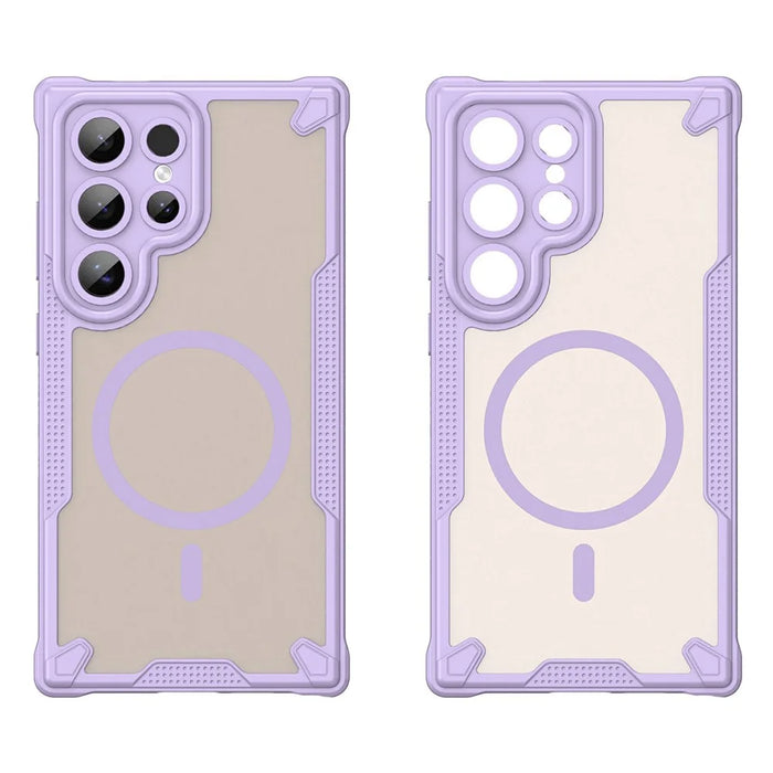 For Samsung Galaxy S24 Ultra Magnetic Case TPU + PC Phone Back Cover - Purple - 2