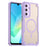 For Samsung Galaxy A16 5G  /  4G Magnetic Case TPU + PC Phone Back Cover - Purple - 1