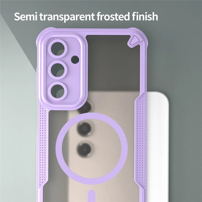 For Samsung Galaxy A16 5G  /  4G Magnetic Case TPU + PC Phone Back Cover - Purple - 4