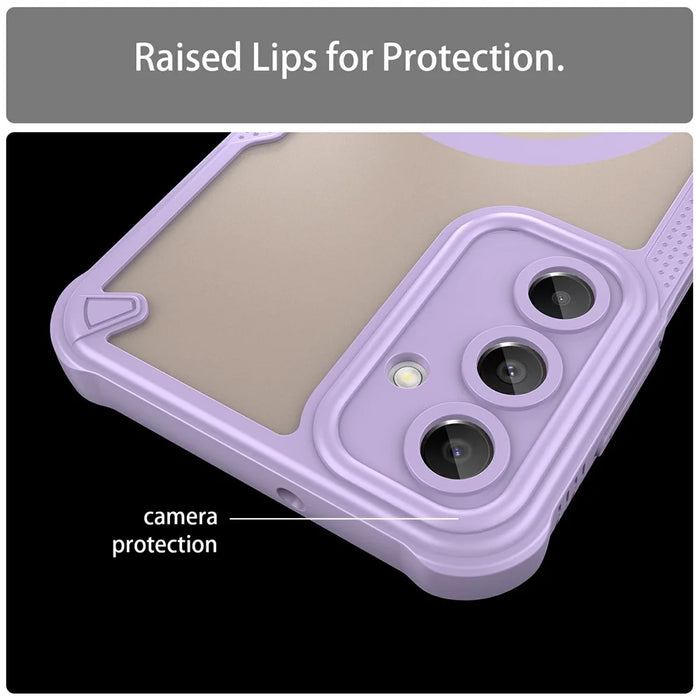 For Samsung Galaxy A16 5G  /  4G Magnetic Case TPU + PC Phone Back Cover - Purple - 6