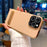 For iPhone 16 Pro Case PU Leather + PC Electroplated Phone Cover with Kickstand - 3