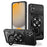 For Samsung Galaxy A05 4G Magnetic Case Rotating Kickstand TPU + PC Phone Cover - Black - 1