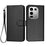 For Infinix Note 50 4G / Infinix Note 50 Pro 4G Wallet Case with Strap Carbon Fiber Texture Leather Mobile Cover - Black - 1