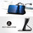 For Infinix Note 50 4G / Infinix Note 50 Pro 4G Wallet Case with Strap Carbon Fiber Texture Leather Mobile Cover - Black - 4