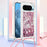 For Google Pixel 10 Pro / Google Pixel 10 TPU Case Quicksand Phone Cover with Lanyard - Rose Gold / Hearts - 2