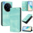 For vivo X200 Ultra 5G Wallet Cases Retro Texture RFID Blocking Leather Phone Cover - Mint Green - 2