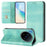 For vivo X200 Ultra 5G Wallet Cases Retro Texture RFID Blocking Leather Phone Cover - Mint Green - 3