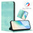 For vivo X200 Ultra 5G Wallet Cases Retro Texture RFID Blocking Leather Phone Cover - Mint Green - 6
