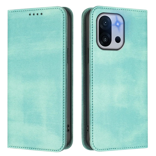 For OnePlus 13T 5G Wallet Cases Retro Texture RFID Blocking Leather Phone Cover - Mint Green - 1