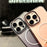 For iPhone 16 Pro Max Magnetic Case Gradient Color Hard PC Phone Back Cover - Pink - 3