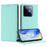For Realme GT7 Pro Racing 5G Wallet Case RFID Blocking Litchi Texture Leather Mobile Cover - Mint Green - 2