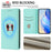 For Realme GT7 Pro Racing 5G Wallet Case RFID Blocking Litchi Texture Leather Mobile Cover - Mint Green - 7