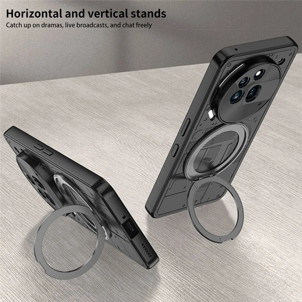 GKK Shield Series For Nothing Phone (3a) Pro Magnetic Case with Kickstand Detachable Design Hard PC Phone Cover - Black - 4
