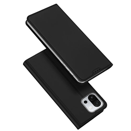 DUX DUCIS For OnePlus 13s 5G / 13T 5G Case  Skin Pro Series Leather Stand Cover Card Holder - Black - 1