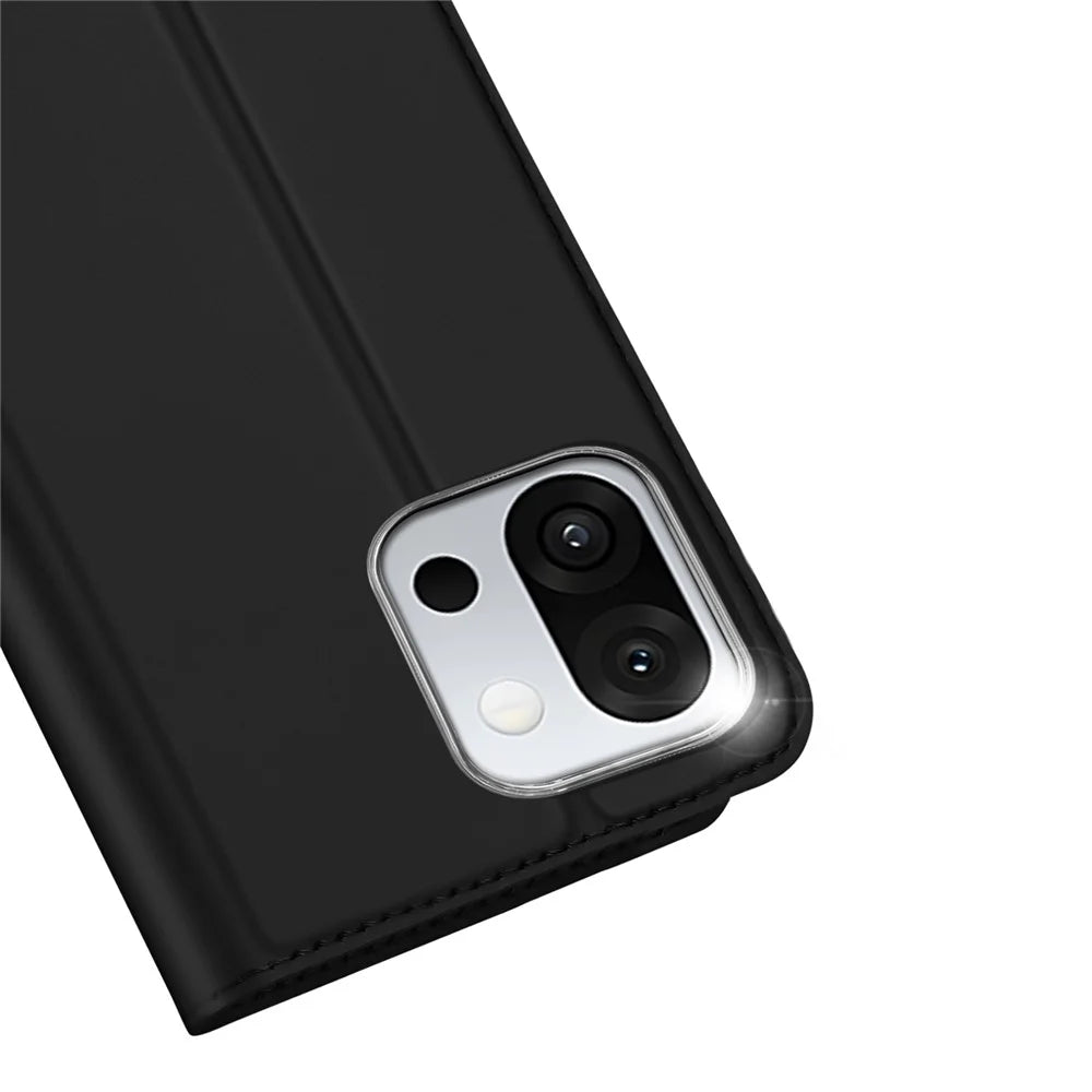 DUX DUCIS For OnePlus 13s 5G / 13T 5G Case  Skin Pro Series Leather Stand Cover Card Holder - Black - 3