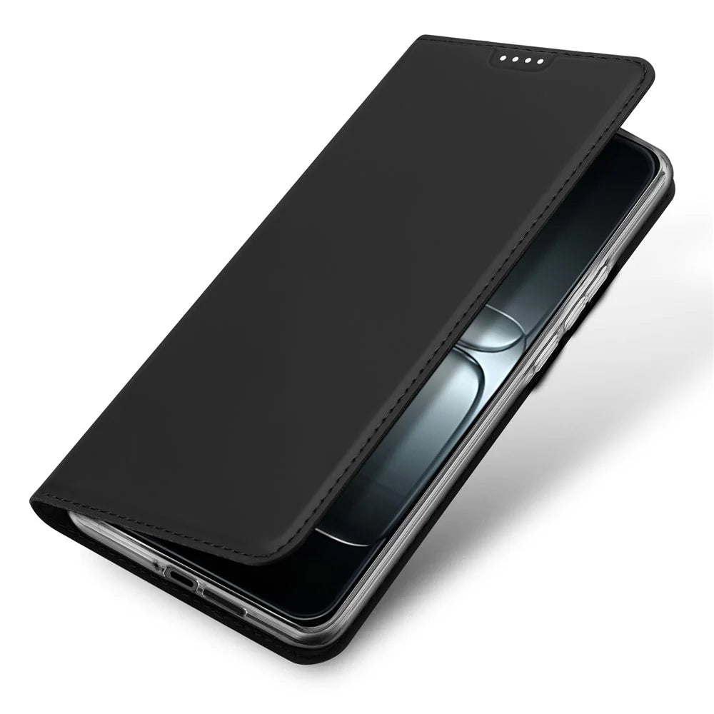 DUX DUCIS For OnePlus 13s 5G / 13T 5G Case  Skin Pro Series Leather Stand Cover Card Holder - Black - 4