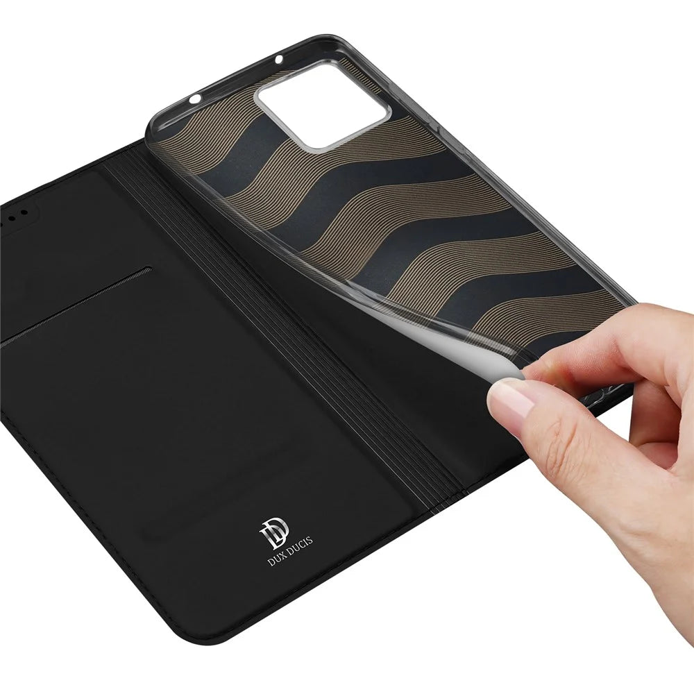 DUX DUCIS For OnePlus 13s 5G / 13T 5G Case  Skin Pro Series Leather Stand Cover Card Holder - Black - 7