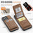 JEEHOOD For iPhone 12 Pro Max 6.7 inch Leather Back Cover Compatible with MagSafe  J06 Phone Case with Card Bag RFID Blocking - Brown - 3